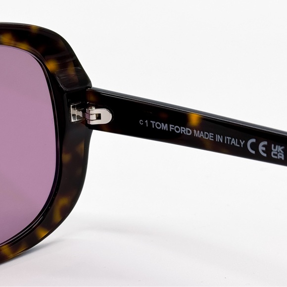 NEW TOM FORD BILLIE TF1012 ECO 52Y WOMEN SUNGLASSES FT1012/S HAVANA EYEWEAR - Picture 9 of 10